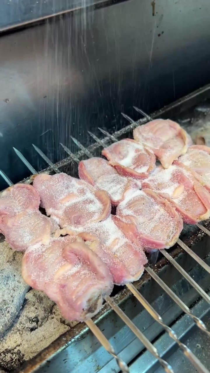 只放盐烤鸡胗,干巴香似童年臊麻雀味