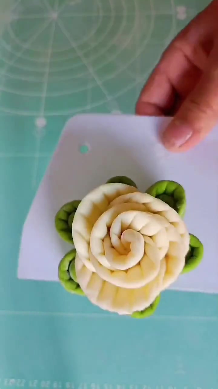 蓬松轩软花形馒头教程,简单又好看