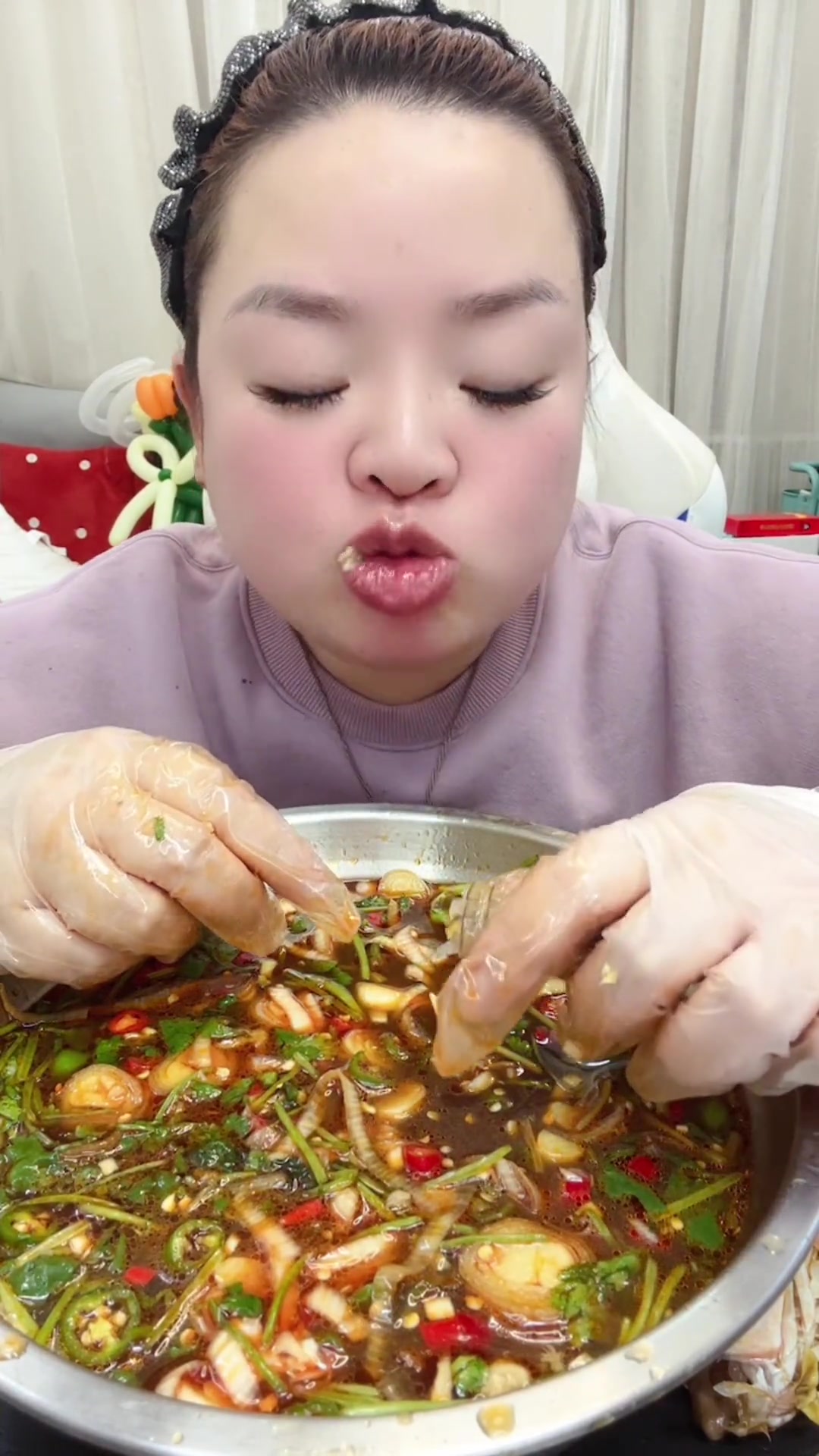 野生超大九节虾腌制超好吃,皮皮虾生腌甜到过瘾!