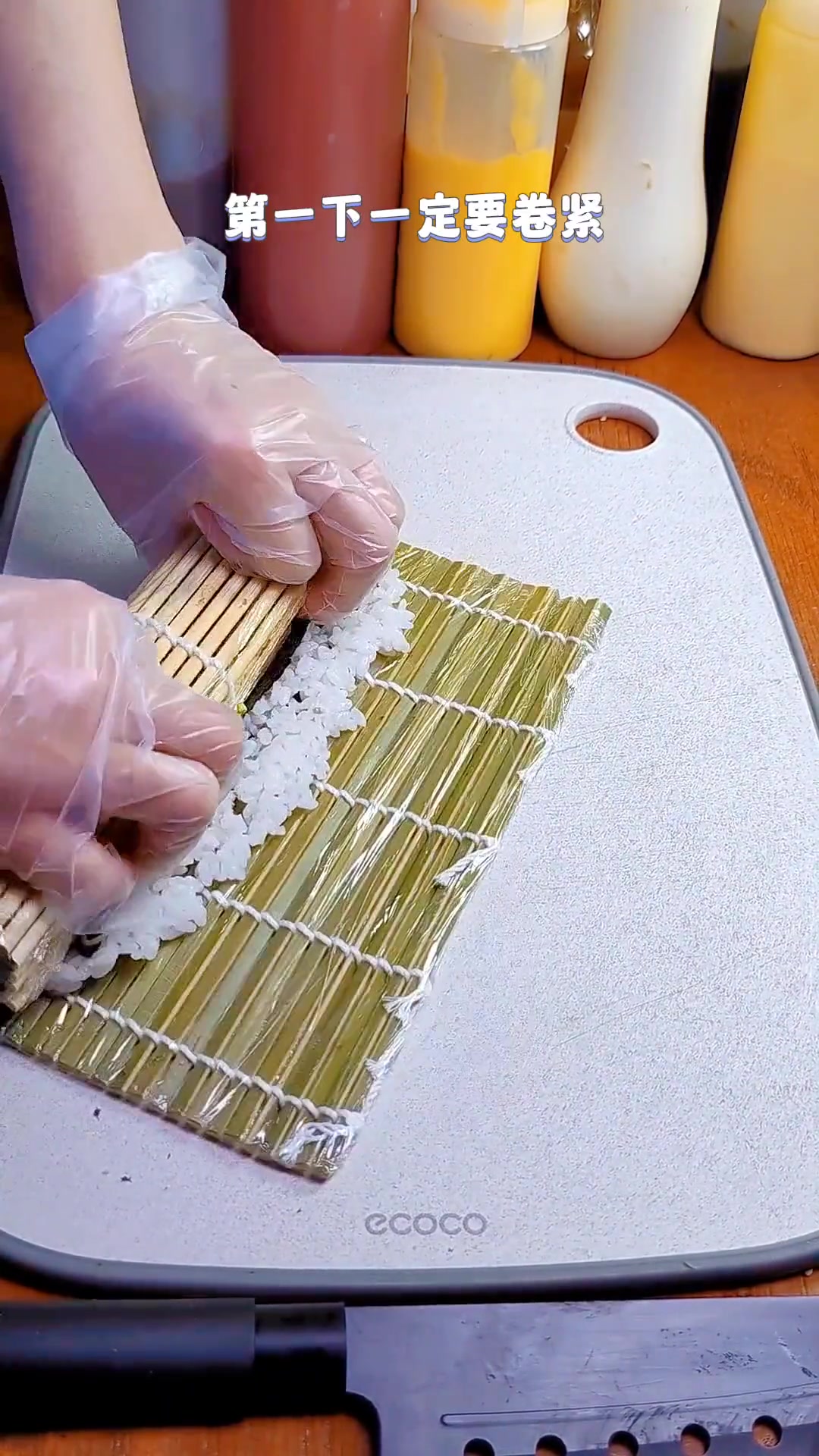 红豆金枪鱼寿司教程来啦~别问!自己试试就知道好不好吃了~