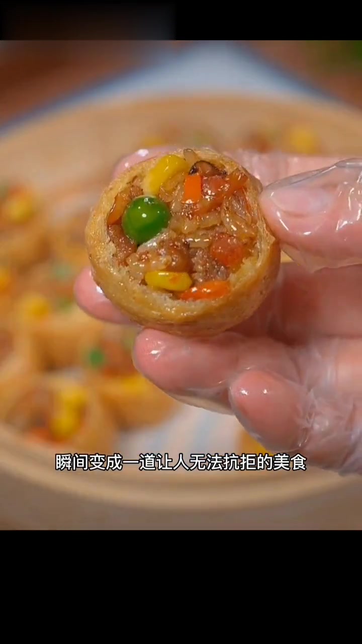 糯米饭塞豆腐泡,出锅香迷糊,做法简单到哭!