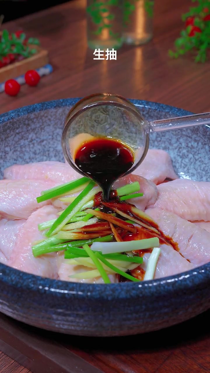 家庭版空气炸锅蜜汁烤鸡翅做法,好吃简单几分钟搞定