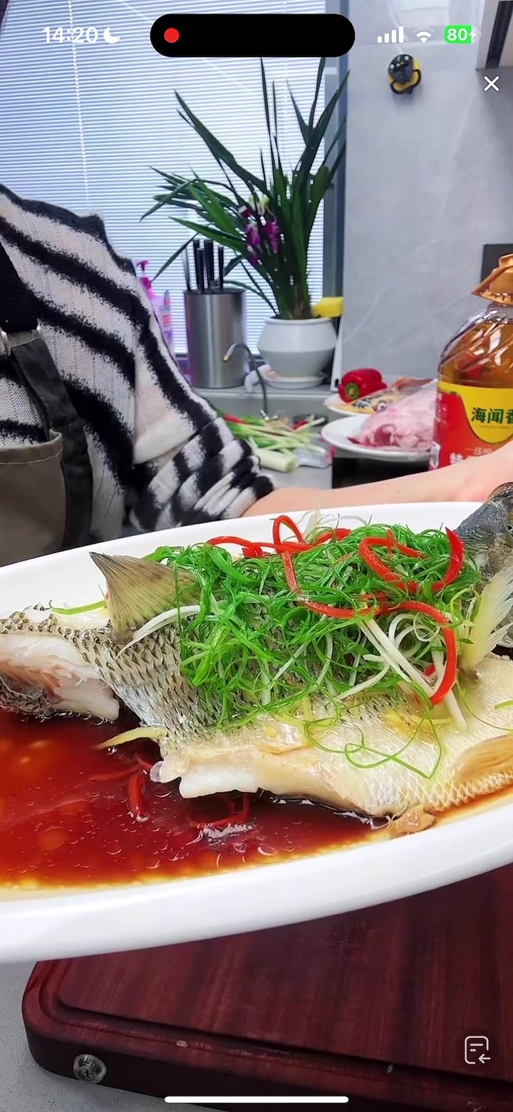 葱油鲈鱼的制作方法