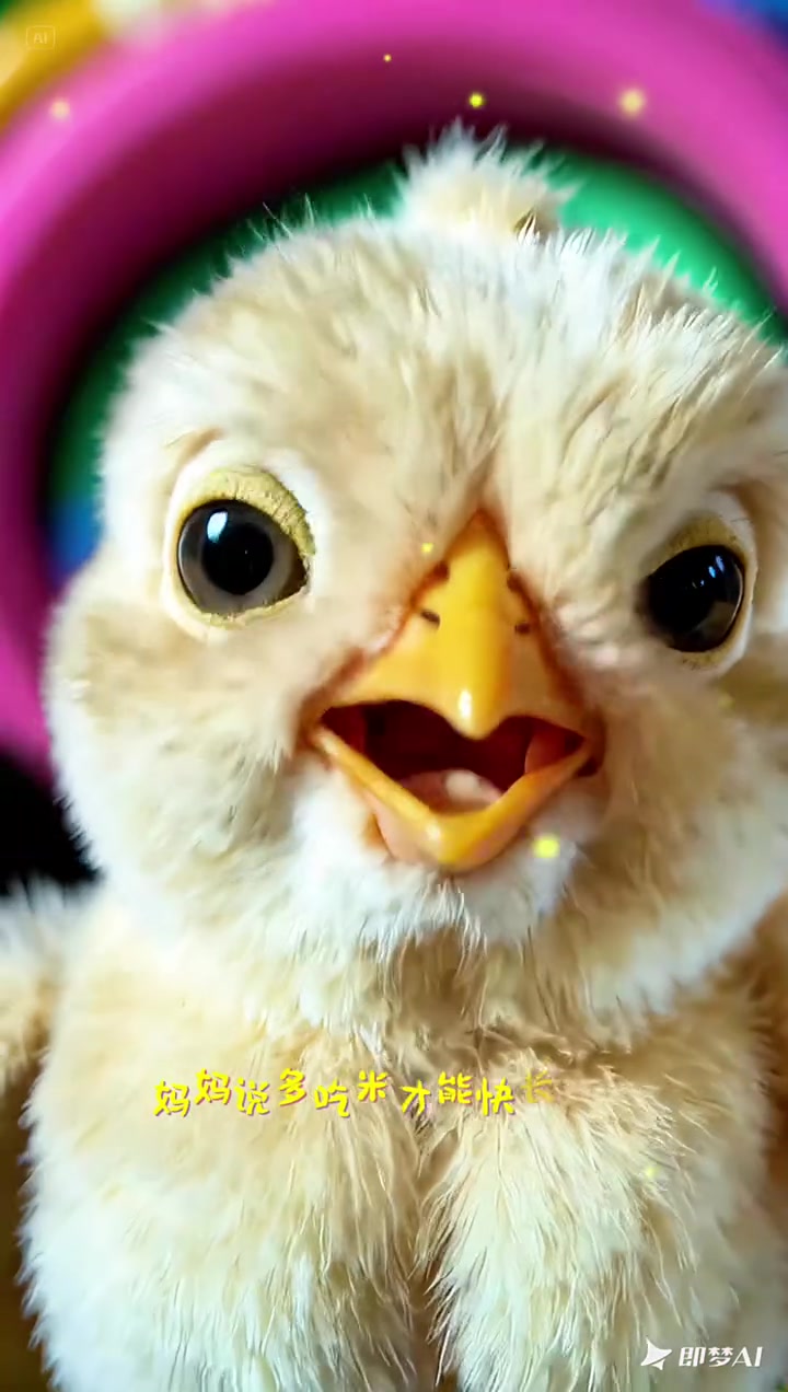 儿歌《小鸡吃米》