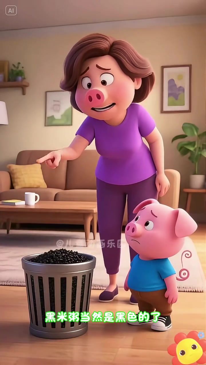 小粉猪动画：我给妈妈制作了一碗美味的草莓粥