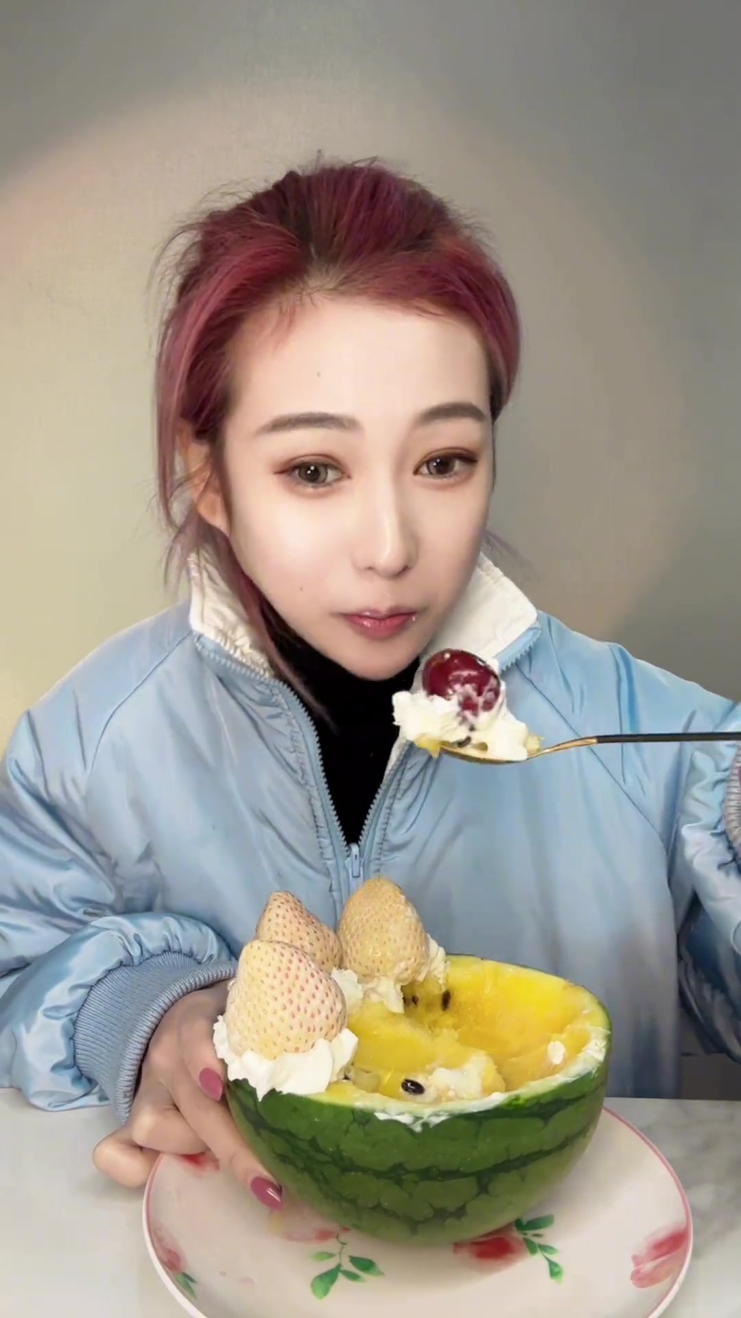 买不到草莓塔自制一个西瓜草莓奶油蛋糕