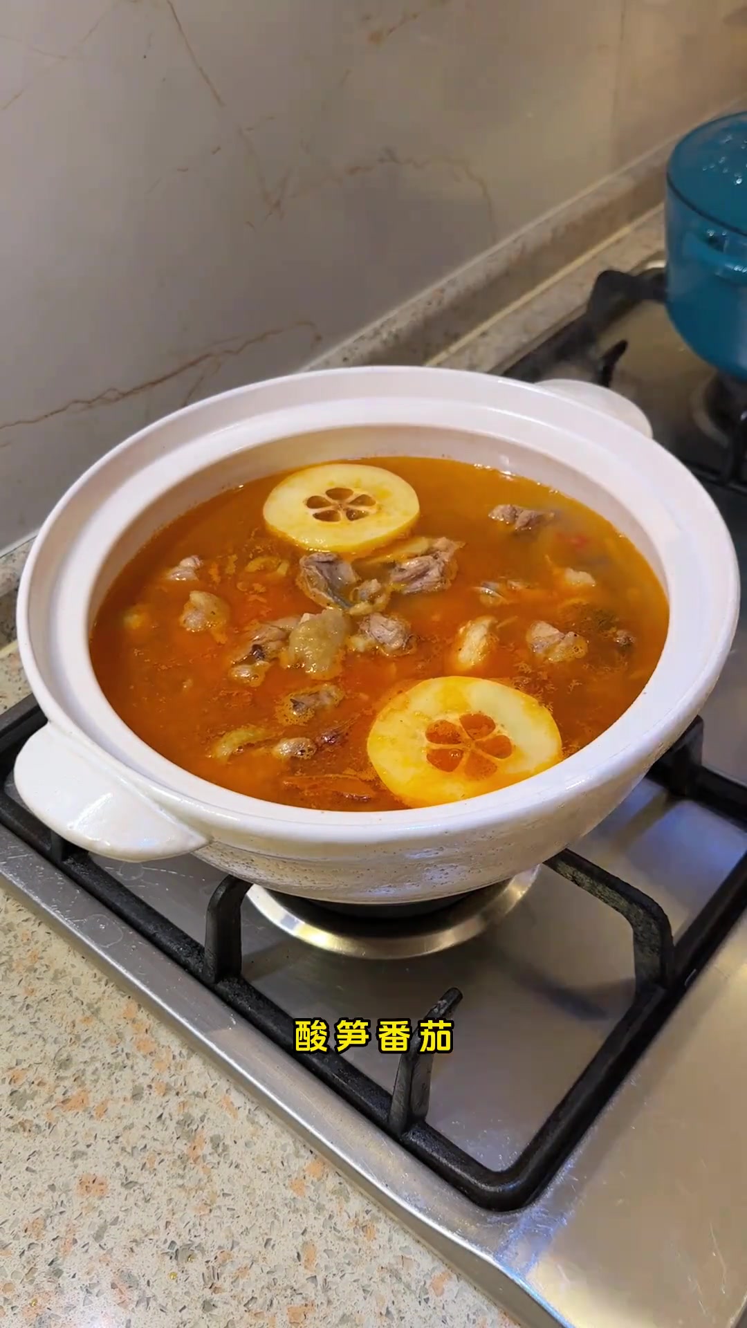 神仙组合,酸笋煮鸡