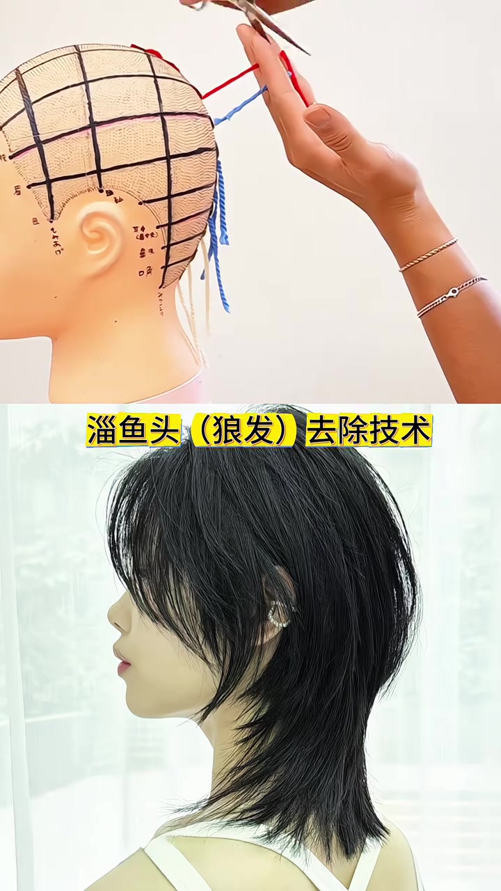淄鱼头（狼发）该用什么技术裁剪