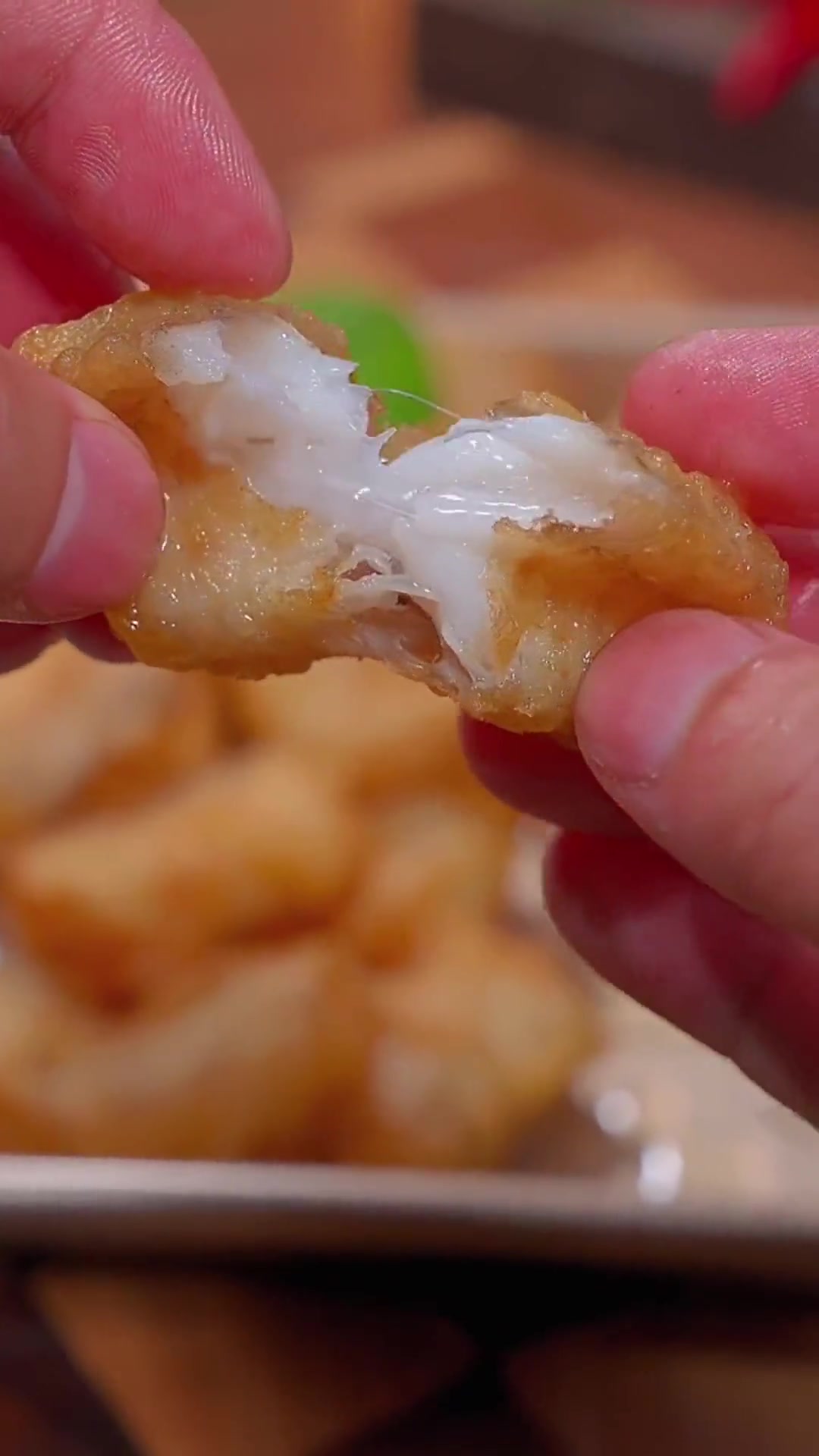 油炸豆腐鱼怎么炸外酥里嫩，放凉不软，掌握关键点就行