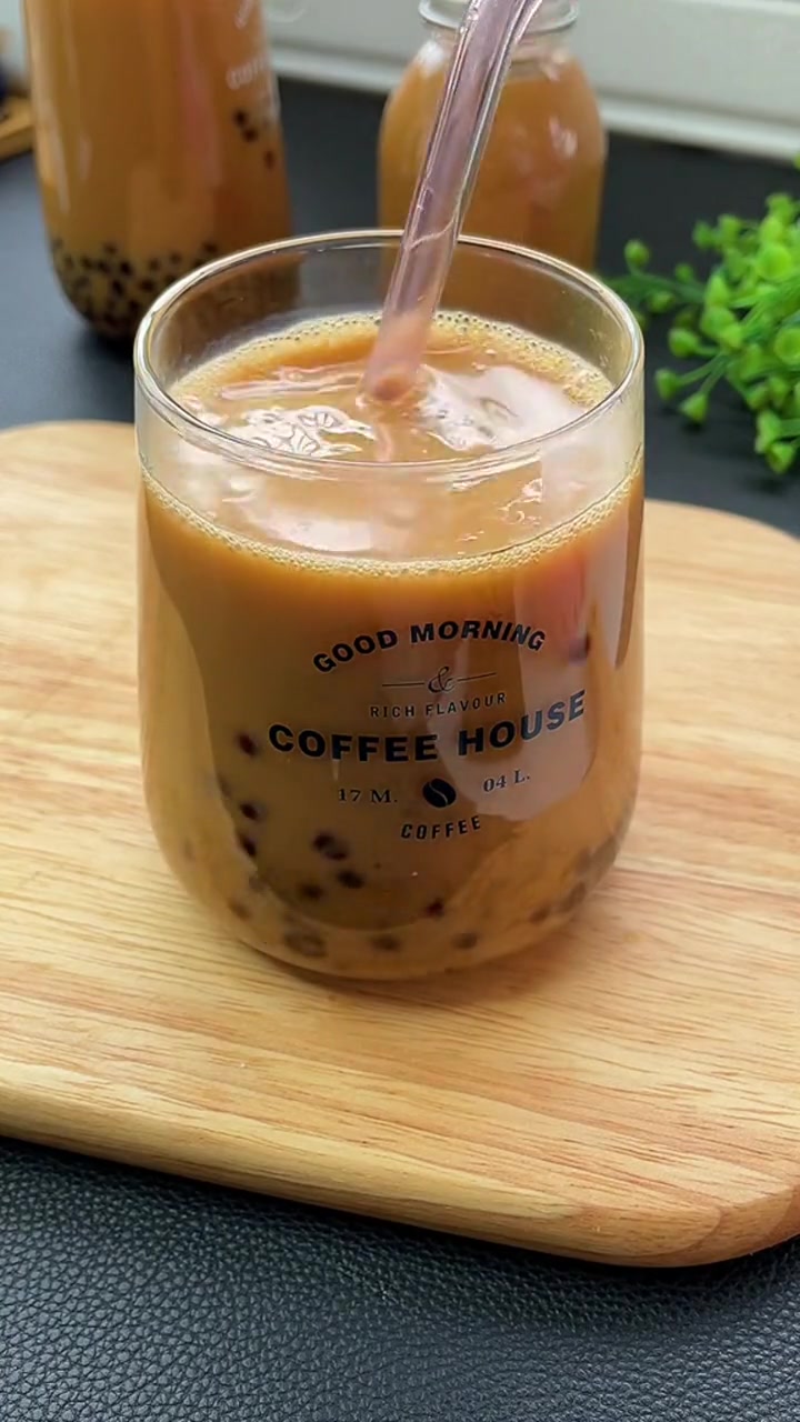 超简单!自制红糖珍珠奶茶,轻松搞定!