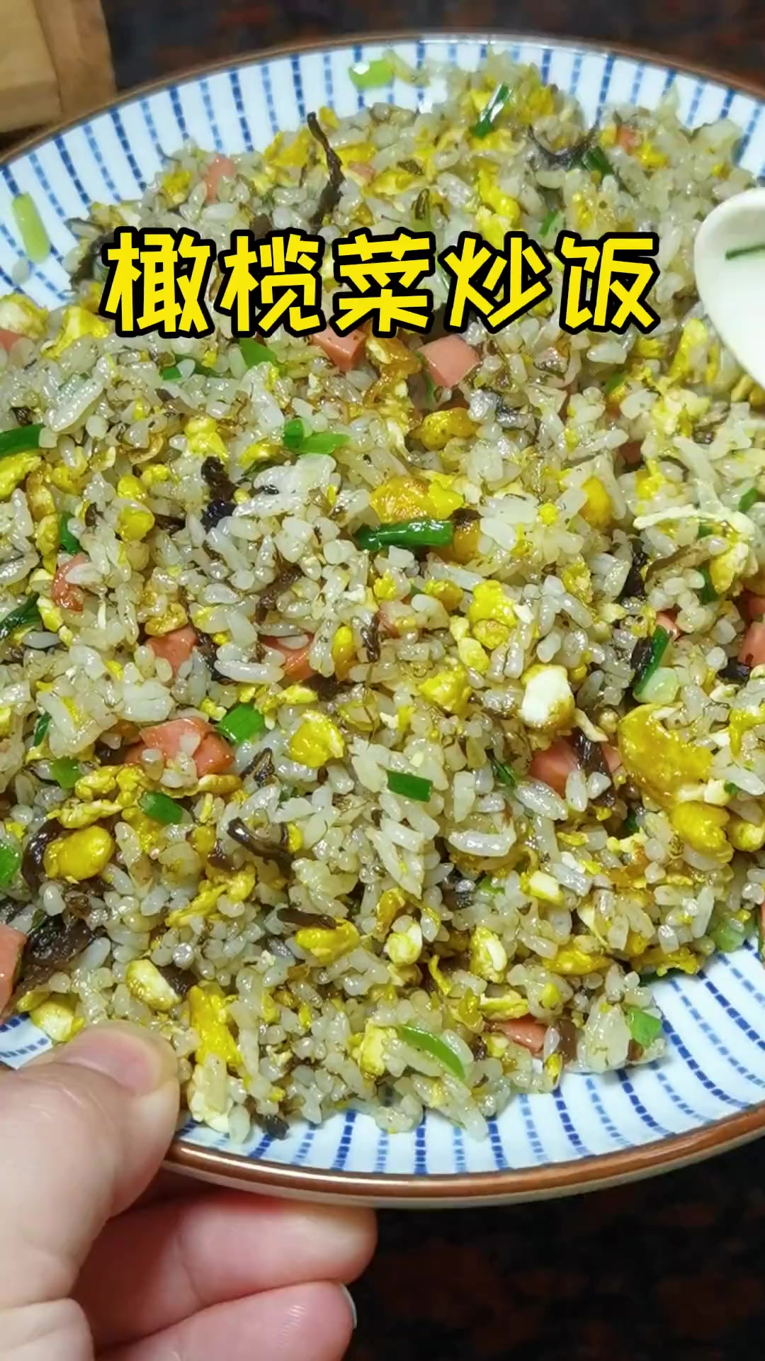 一定要试一试用橄榄菜炒饭,好吃到连锅都能啃了