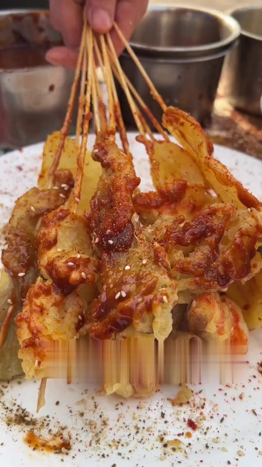 土豆片这样串,怎么玩都不会掉!
