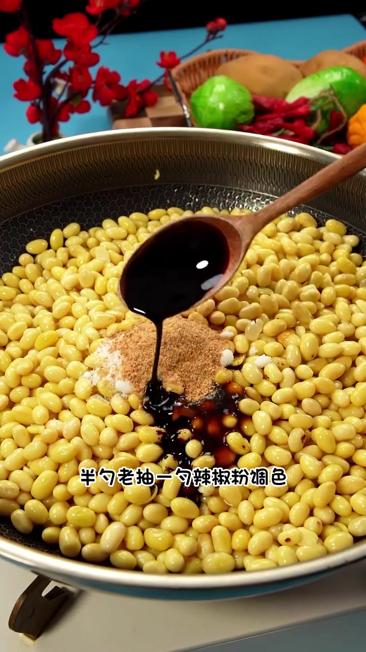 巨受欢迎的韩餐小菜酱黄豆，做法超简单！