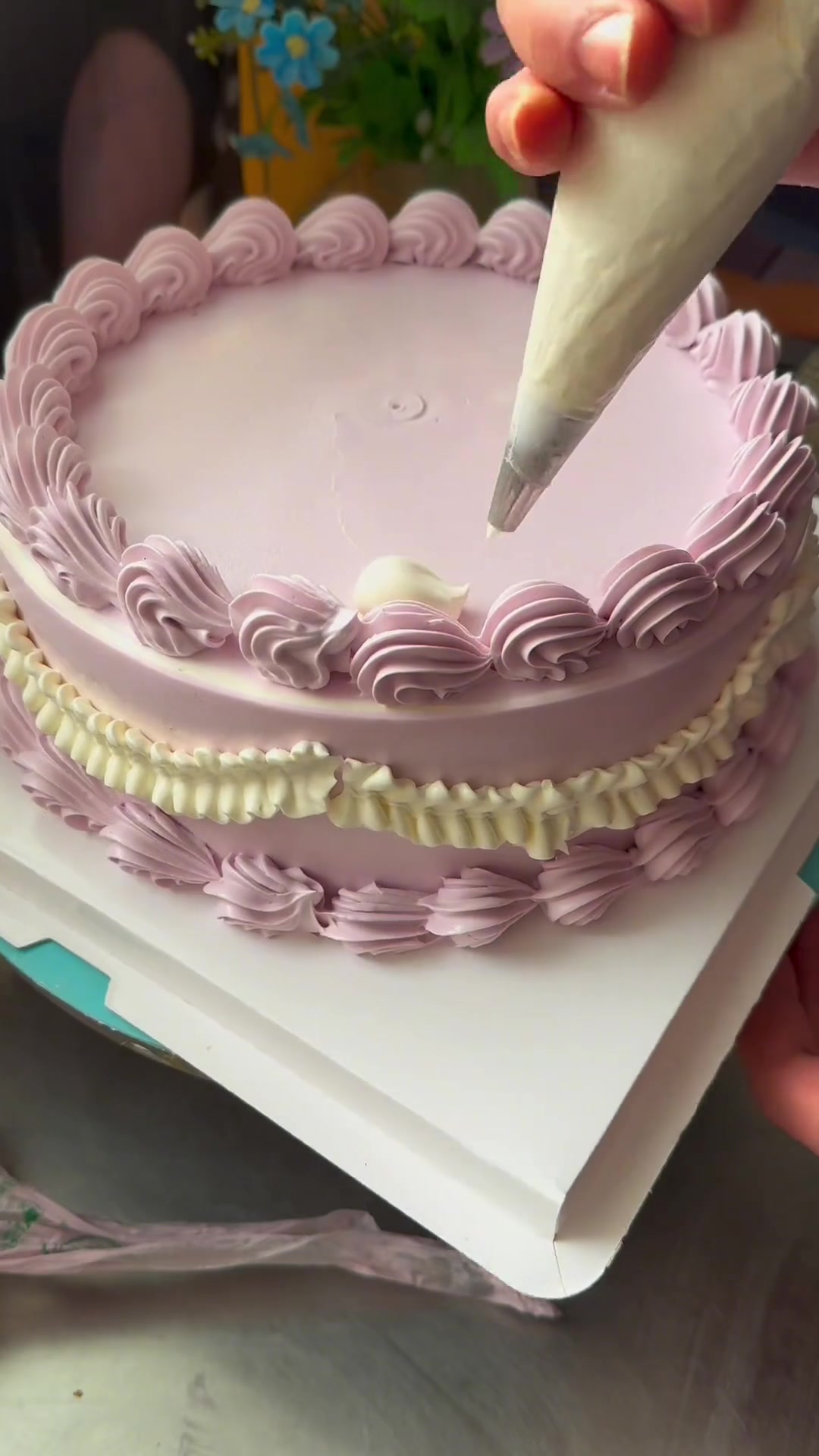 制作12寸复古蛋糕,过程是不是很简单?