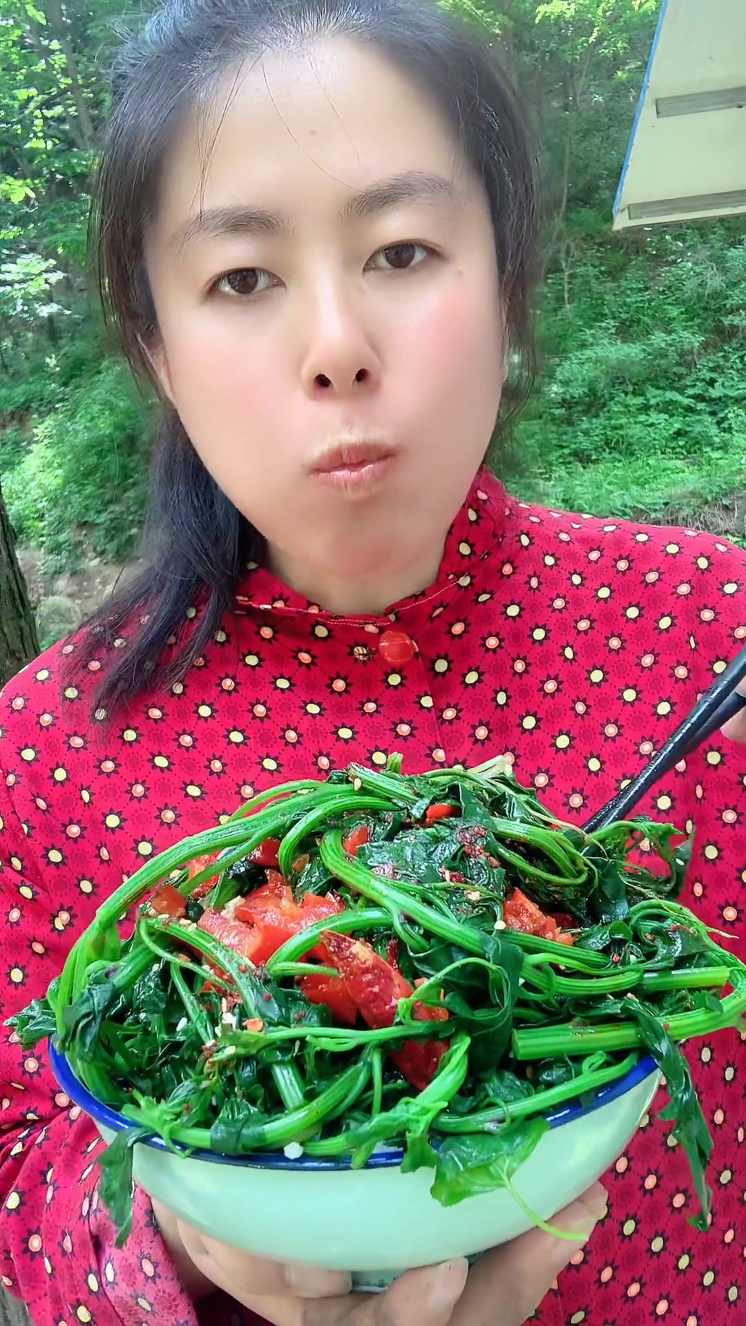 山里火锅超赞，出门野菜多，烩烩菜也香！
