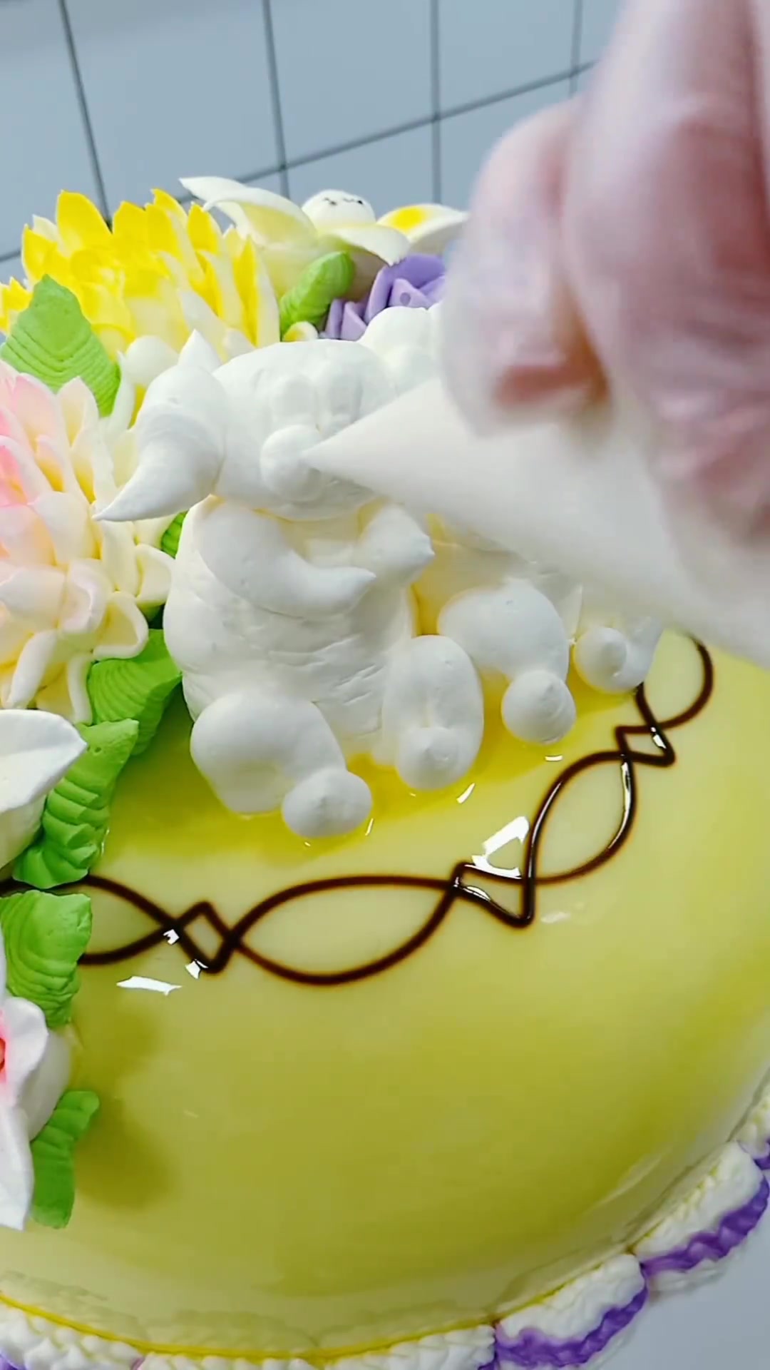 想看看乡镇以前的生日蛋糕啥样？分享老式裱花蛋糕