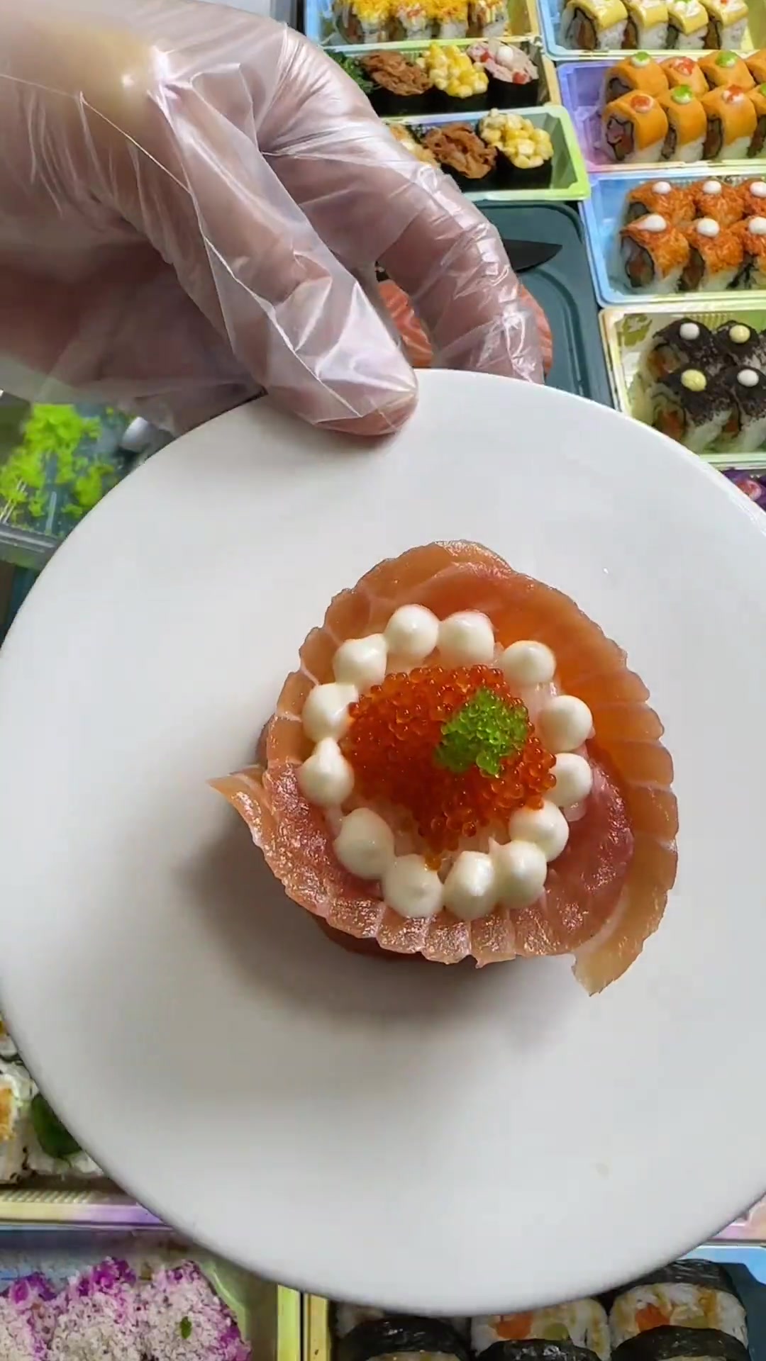 三文鱼花之恋教程,学会记得点个赞赞哦