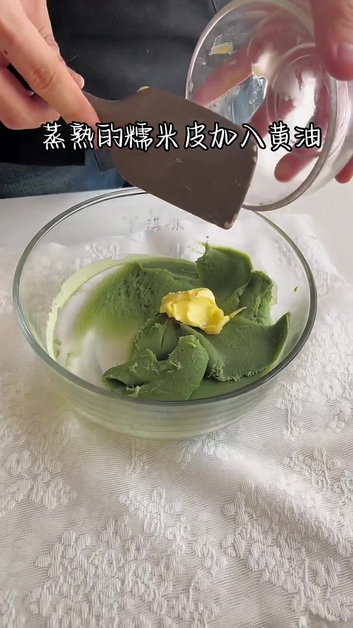 茉莉抹茶奶冻雪媚娘,春游必备,做法超简单!