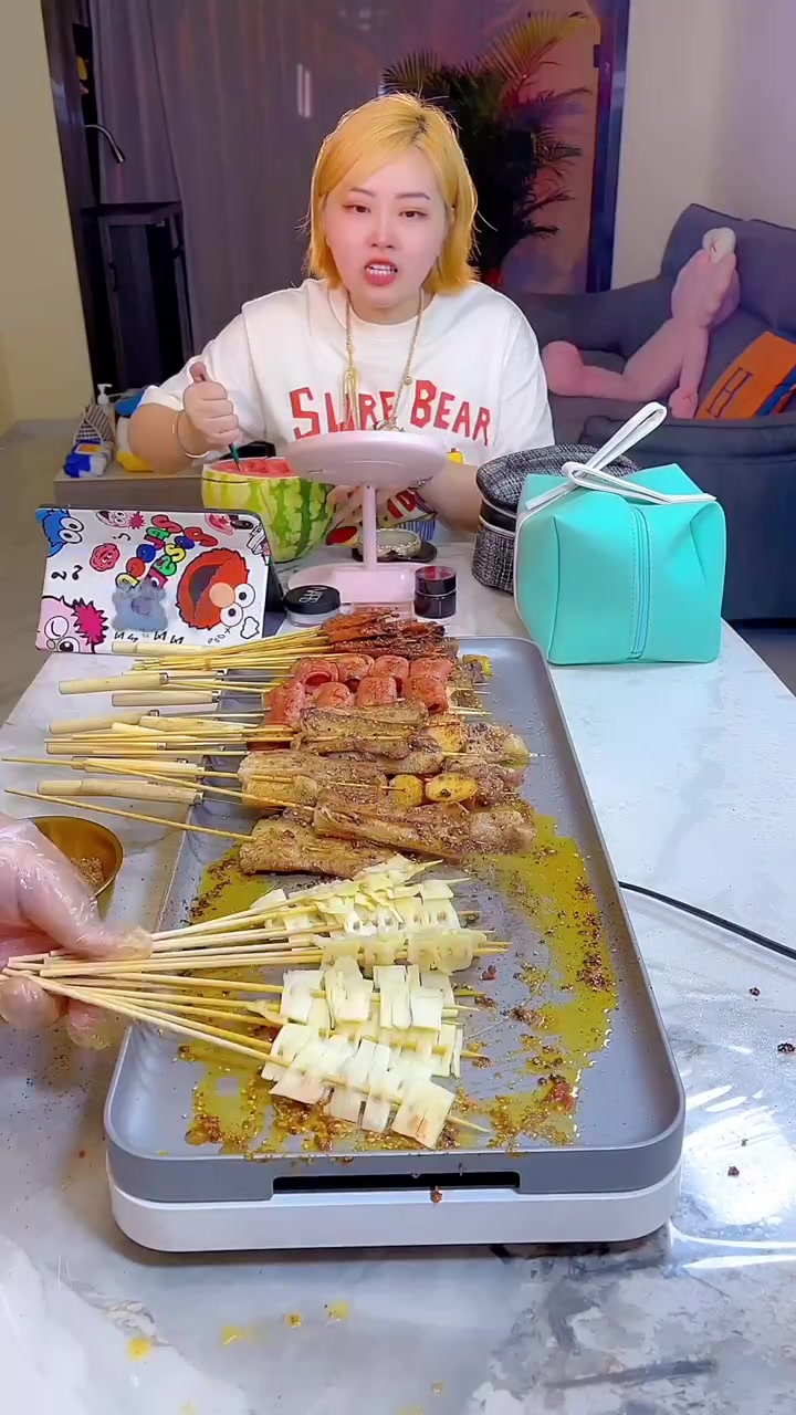 铁板串串,香迷糊了