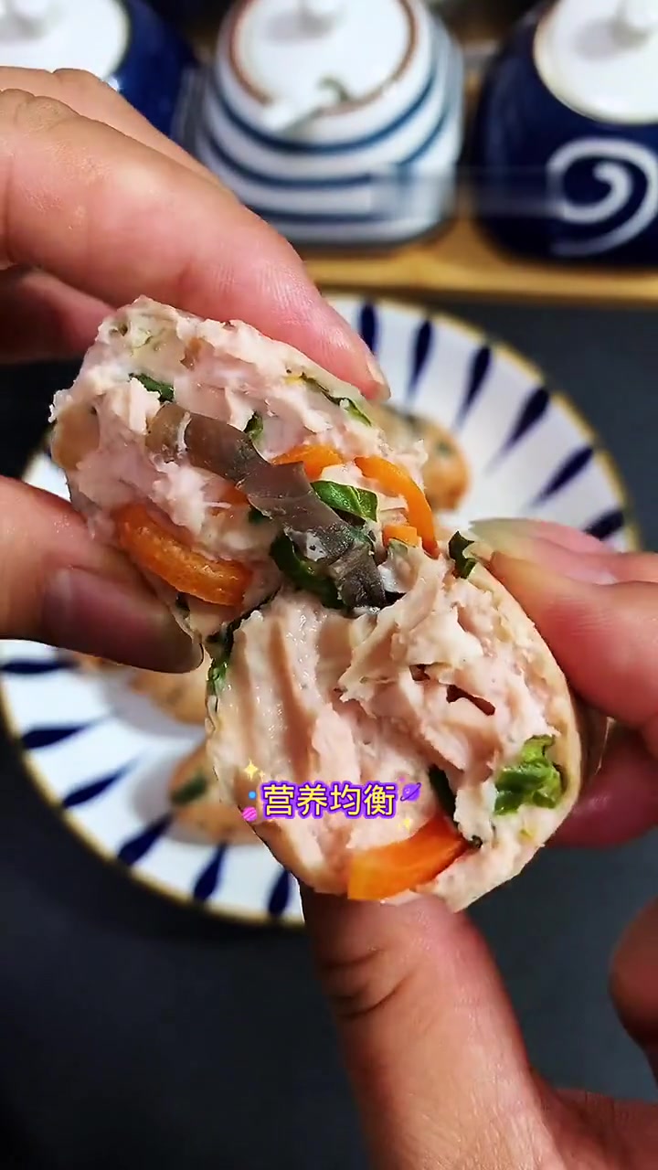 自制鸡肉蔬菜肠，好吃还不长肉肉！