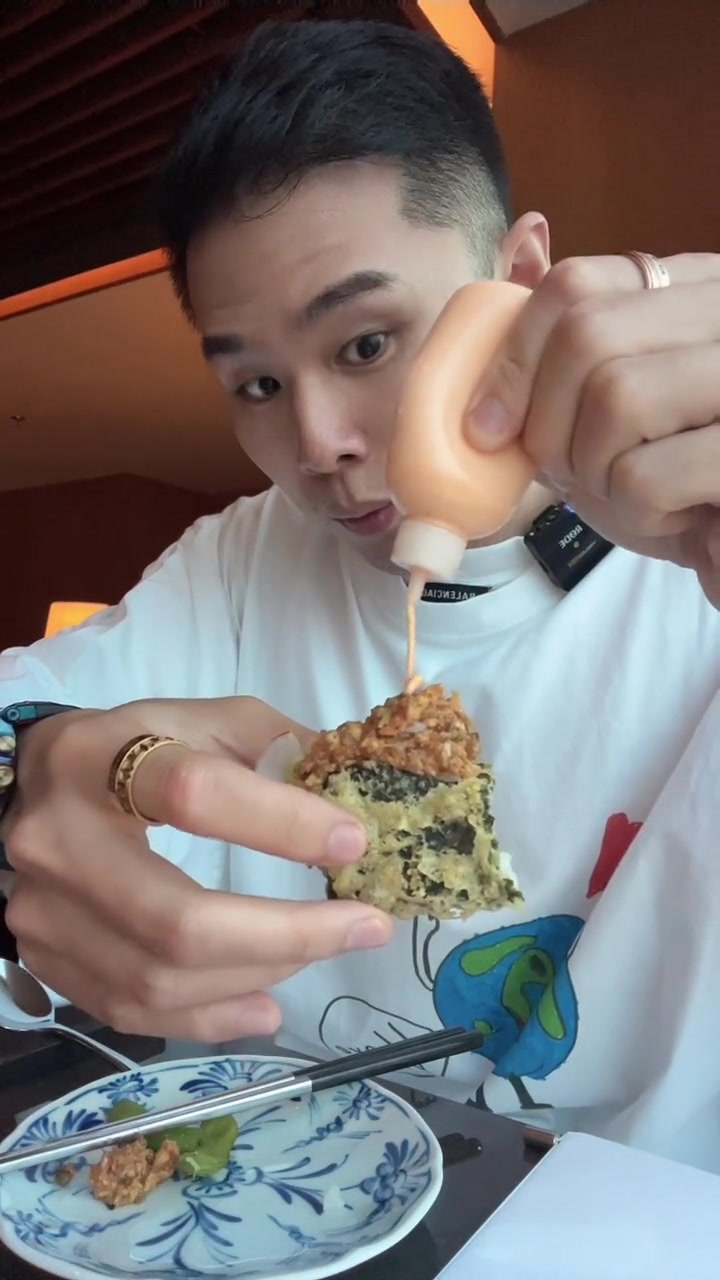 鳗鱼手卷超好吃天妇肉炸得妙还习惯不加酱