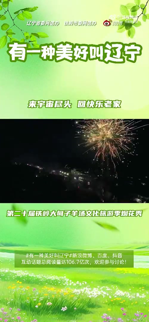 羊汤文化旅游季烟花秀