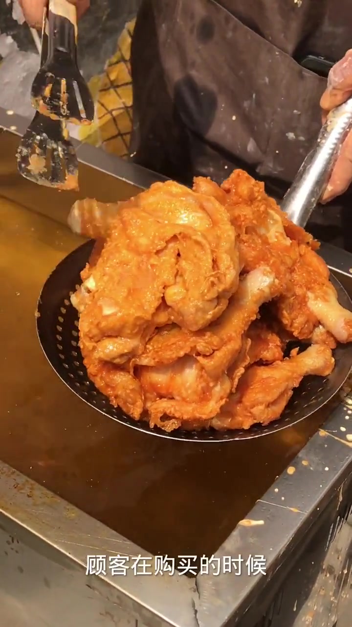 几万价值的黄金鸡腿挂糊油炸教程,速来围观!