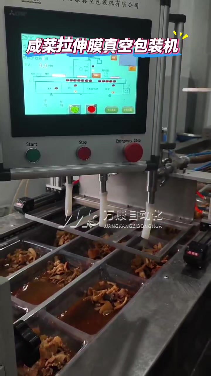 咸菜拉伸膜真空包装机 酱腌菜真空包装机