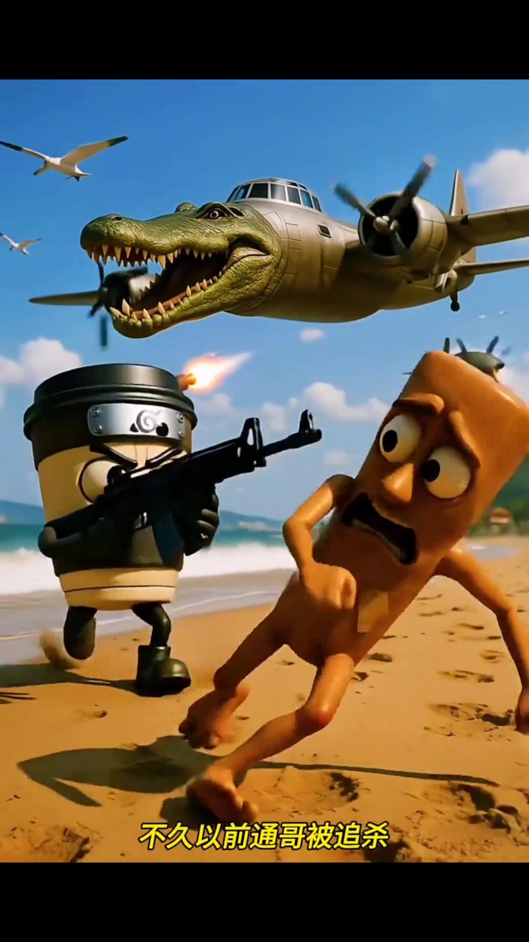 鳄鱼弄伤鲨鱼鲨鱼复仇要摧毁其城市