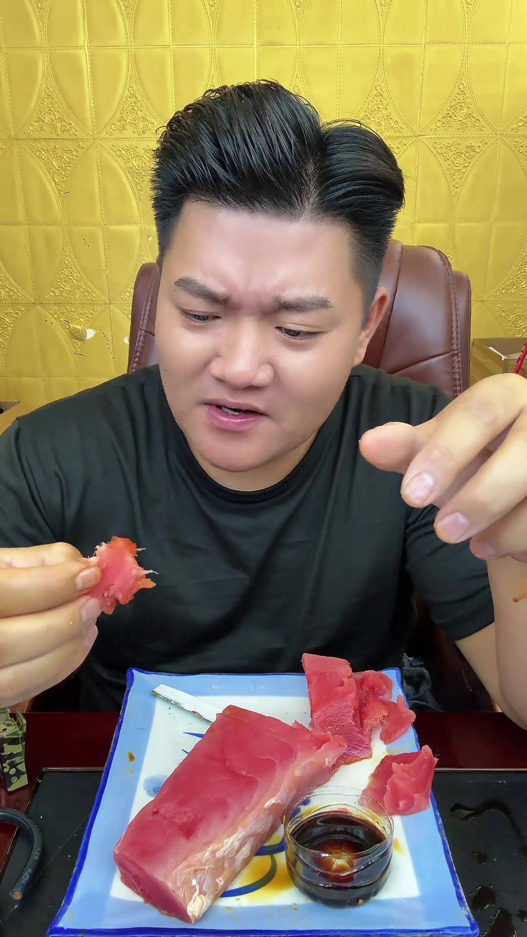 金枪鱼刺身这东西是这样的吗？会不会拉肚子！