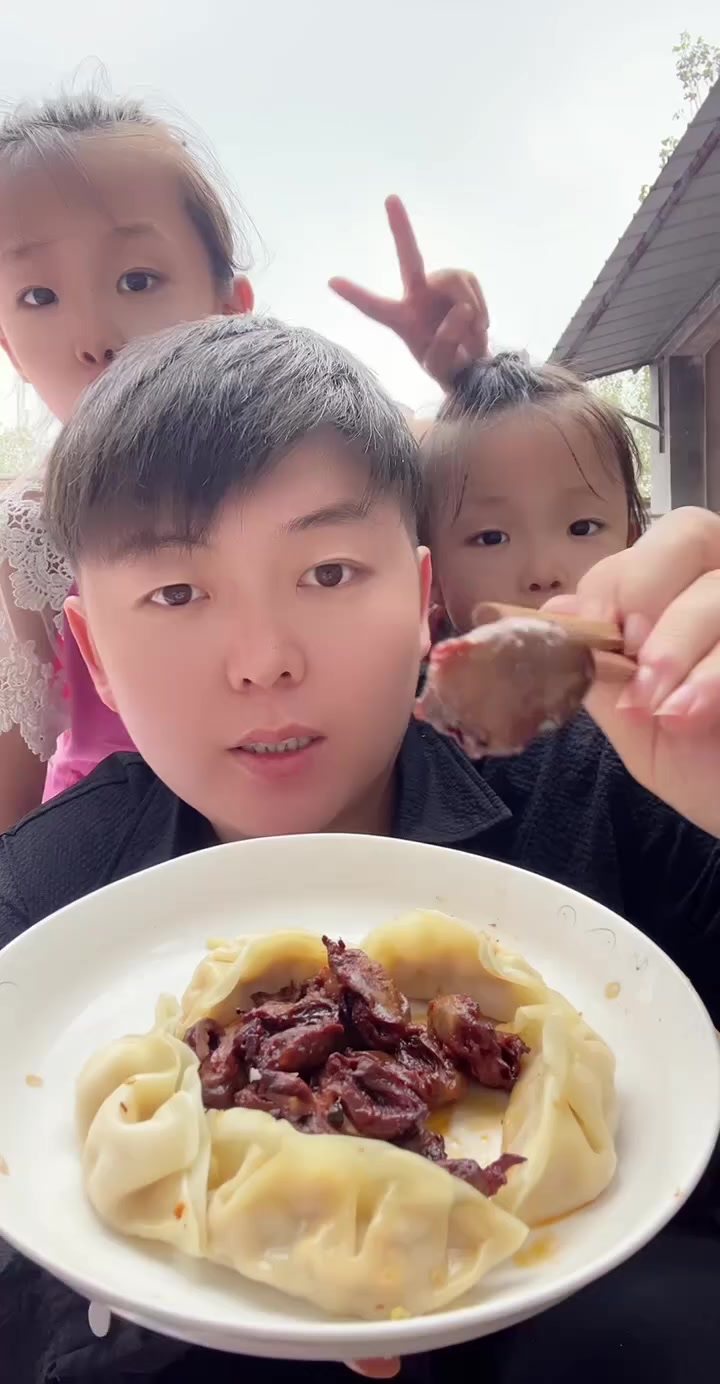 空气炸锅鸡心超入味小花摆盘饺子超好看