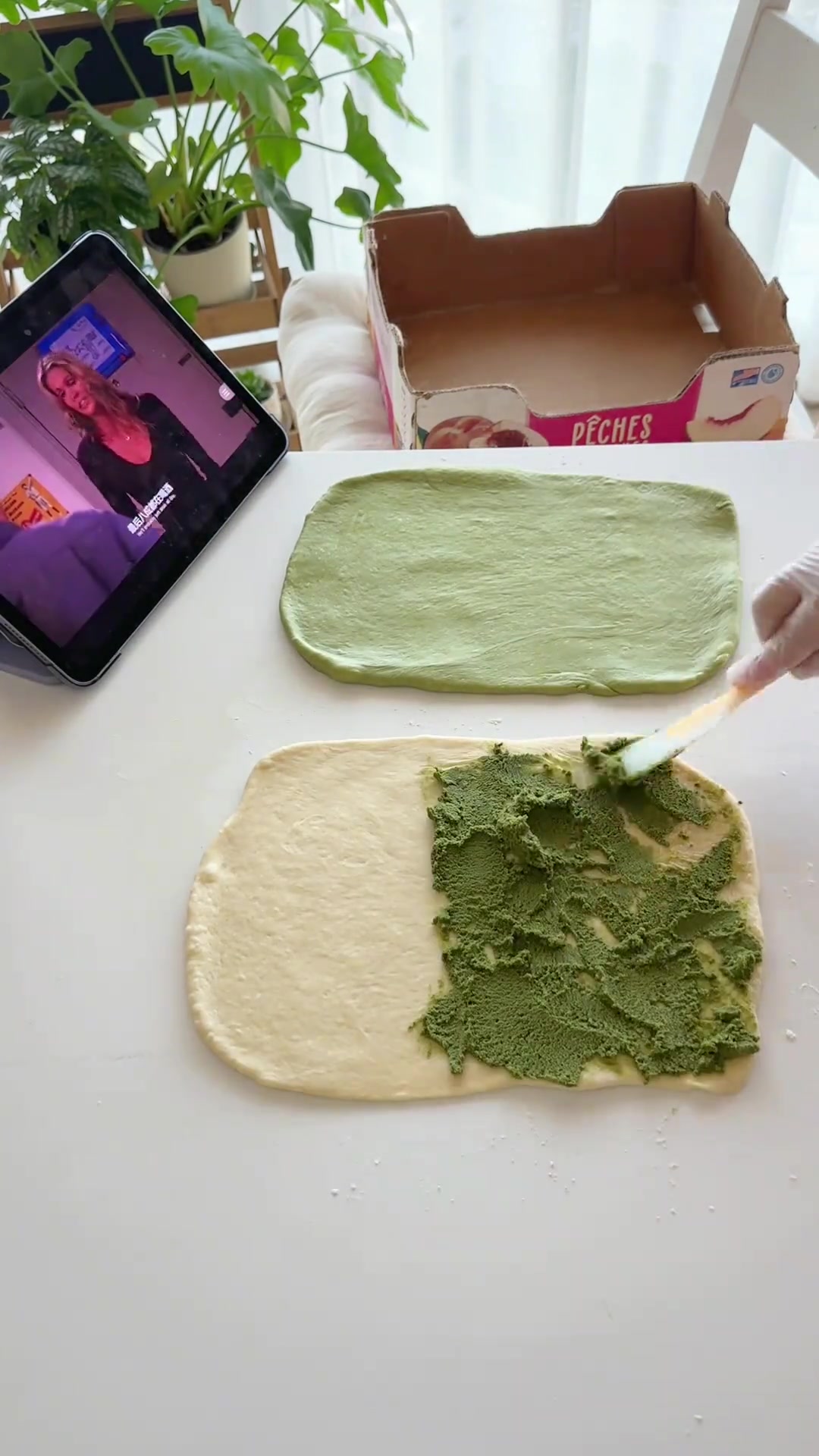 吃饭讲究学抹茶奶酥吐司,松松软软超好吃!