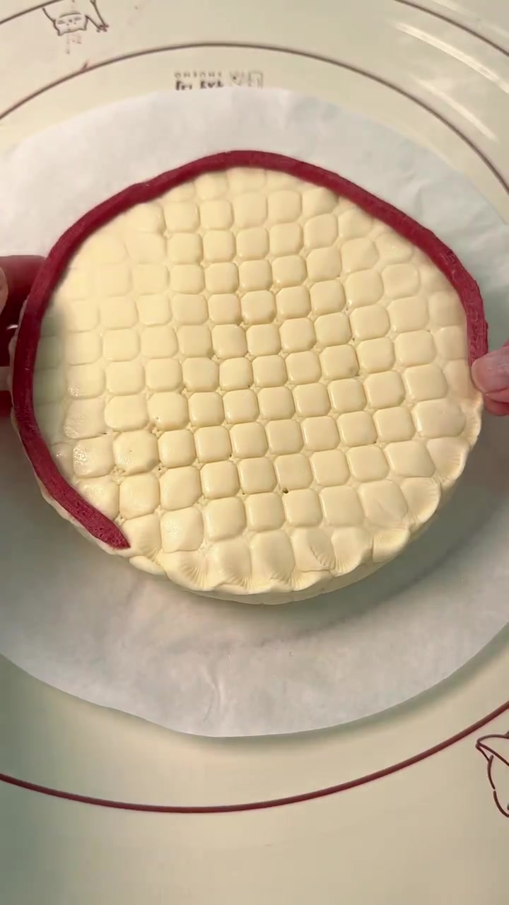 平面寿桃蛋糕馒头～家里有老人过生日就做这款寿桃蛋糕送他吧