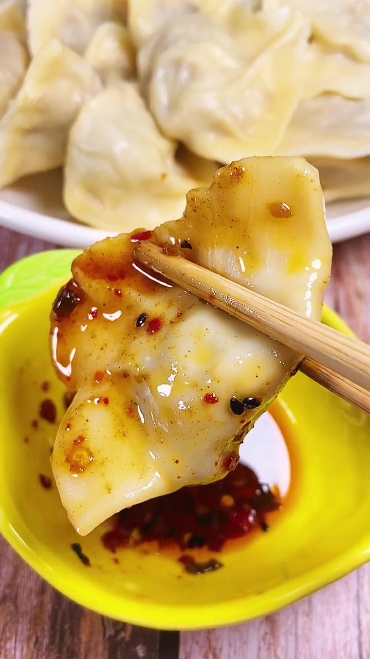 素酸菜水饺，味道比肉的还好，值得一试