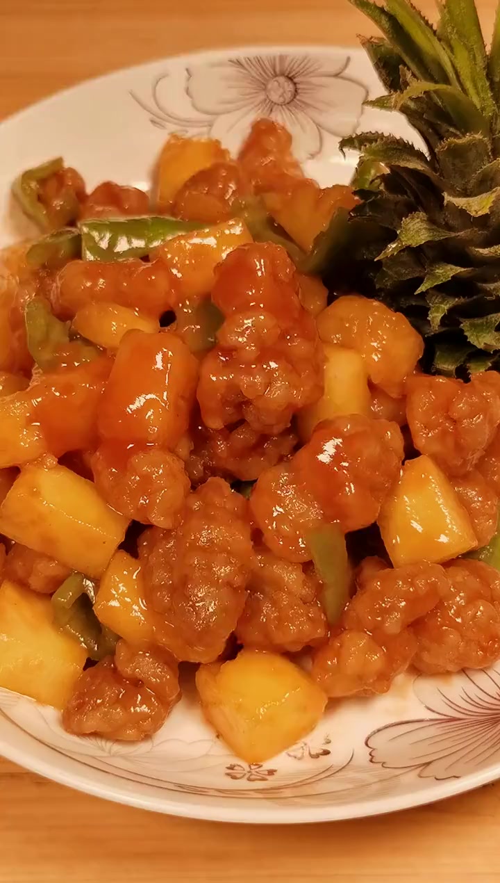 独特方法做脆皮菠萝鸡,好吃到停不下来