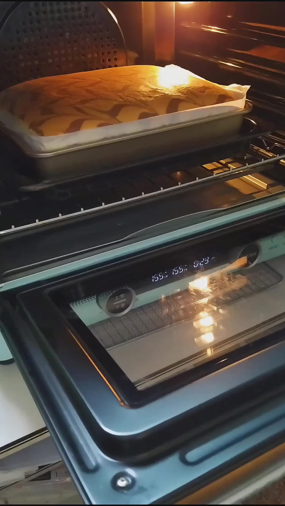 千叶纹古早蛋糕，附配方和完整的制作过程