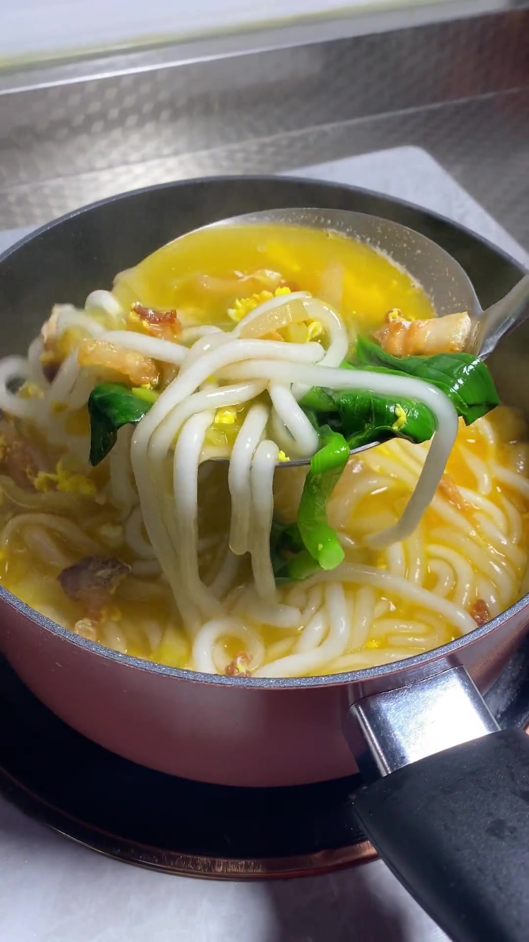 榨菜肉丝鸡蛋美味汤粉，越嗦越香！