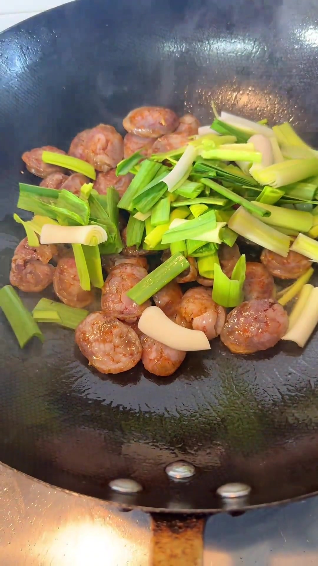 松滋家常菜,炒香肠