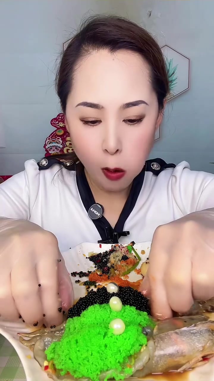 去皮夹馅鱼籽虾