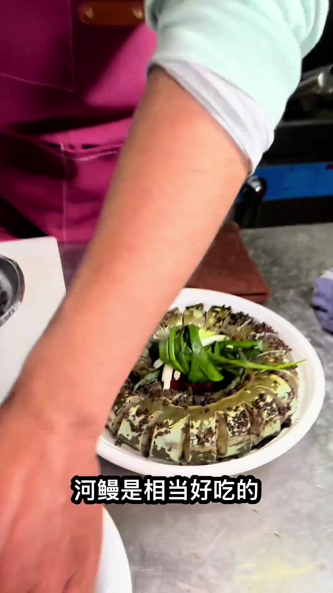 绍兴地区的蒸菜,真的香豆豉蒸河鳗,嘴巴黏黏的,有你想吃的么?