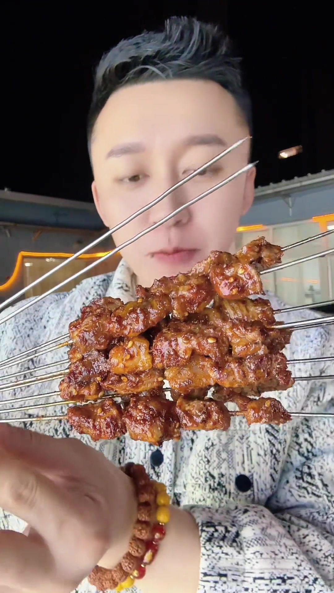 童年的味道,一把牛肉小串