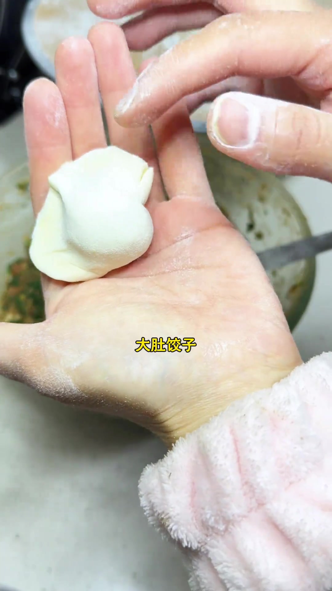 家庭版荠菜肉馅饺子,鲜嫩多汁不柴不腥超好吃