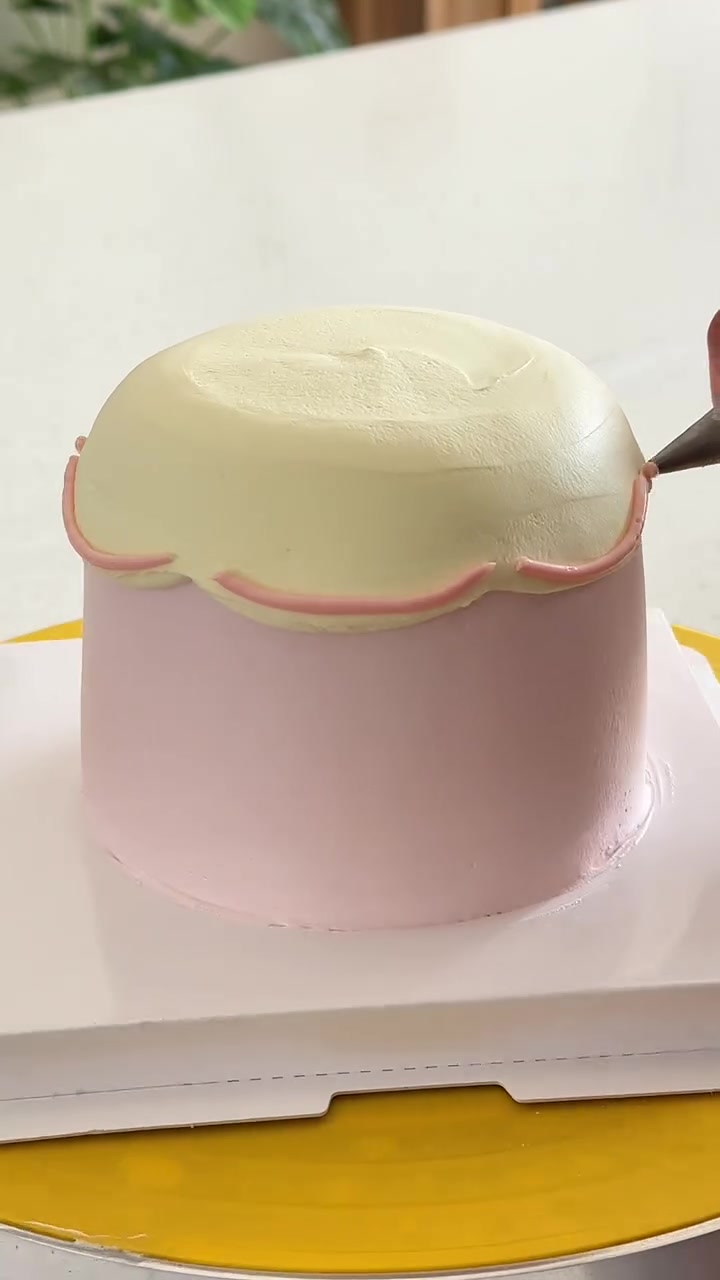 超可爱黄油小熊情侣蛋糕制作