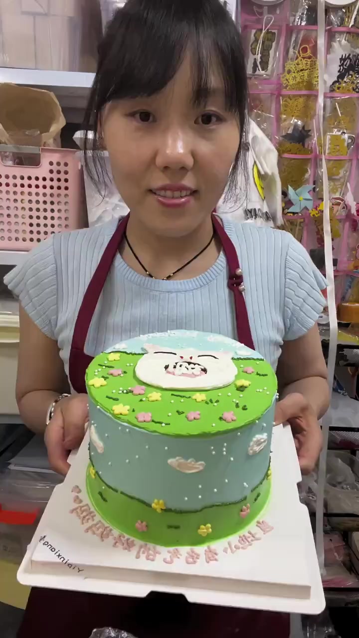 送妈妈的蛋糕款式及猫头制作方法