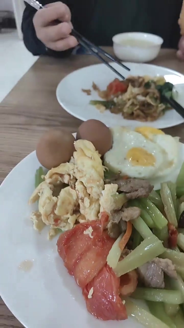 丰盛的早餐分享