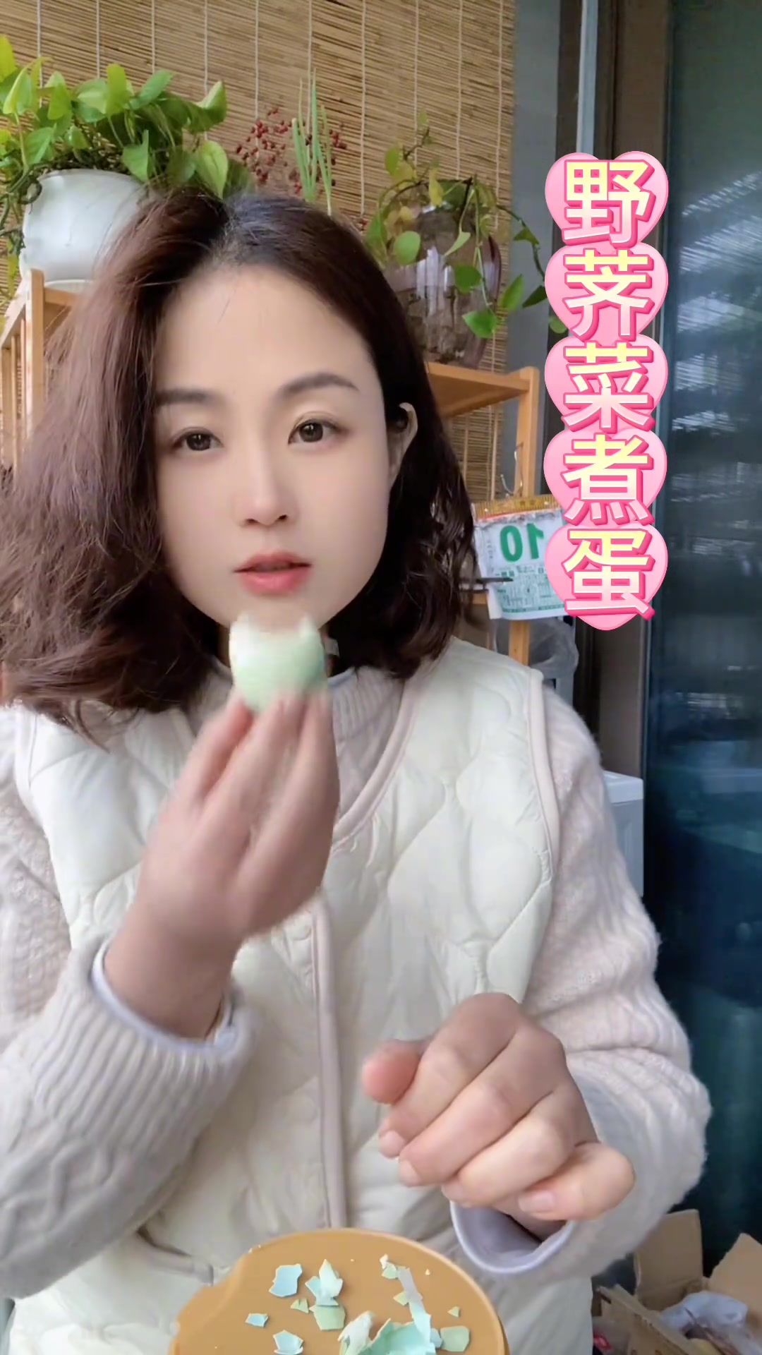 野荠菜吸收了大地的精华,做荠菜煮蛋更合适