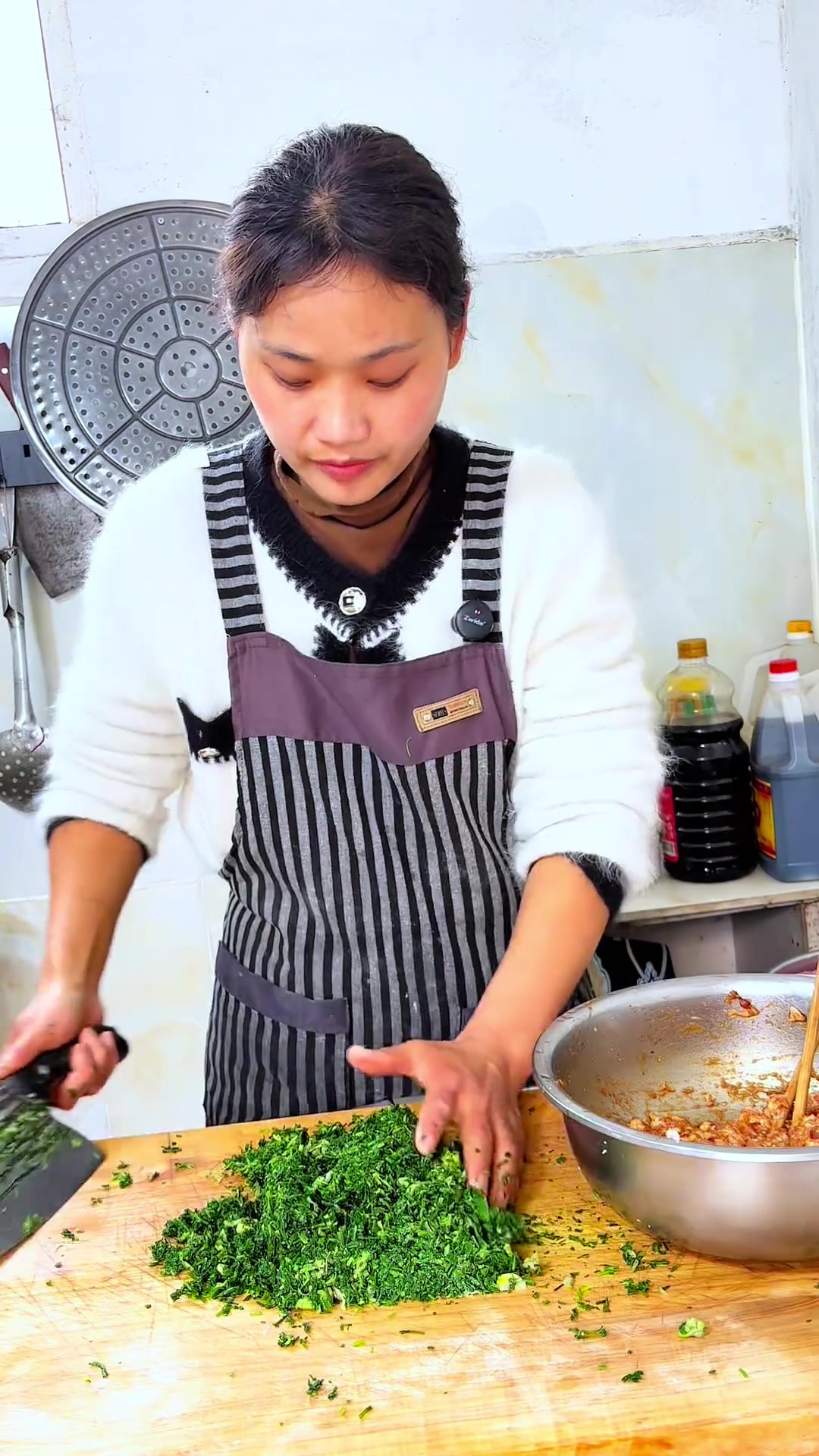 春天吃野菜荠菜菠菜包饺子教程来啦