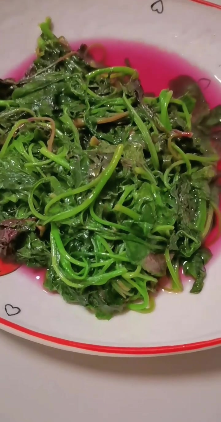 红叶菜韩菜超好看鸡也好吃你觉得咋样