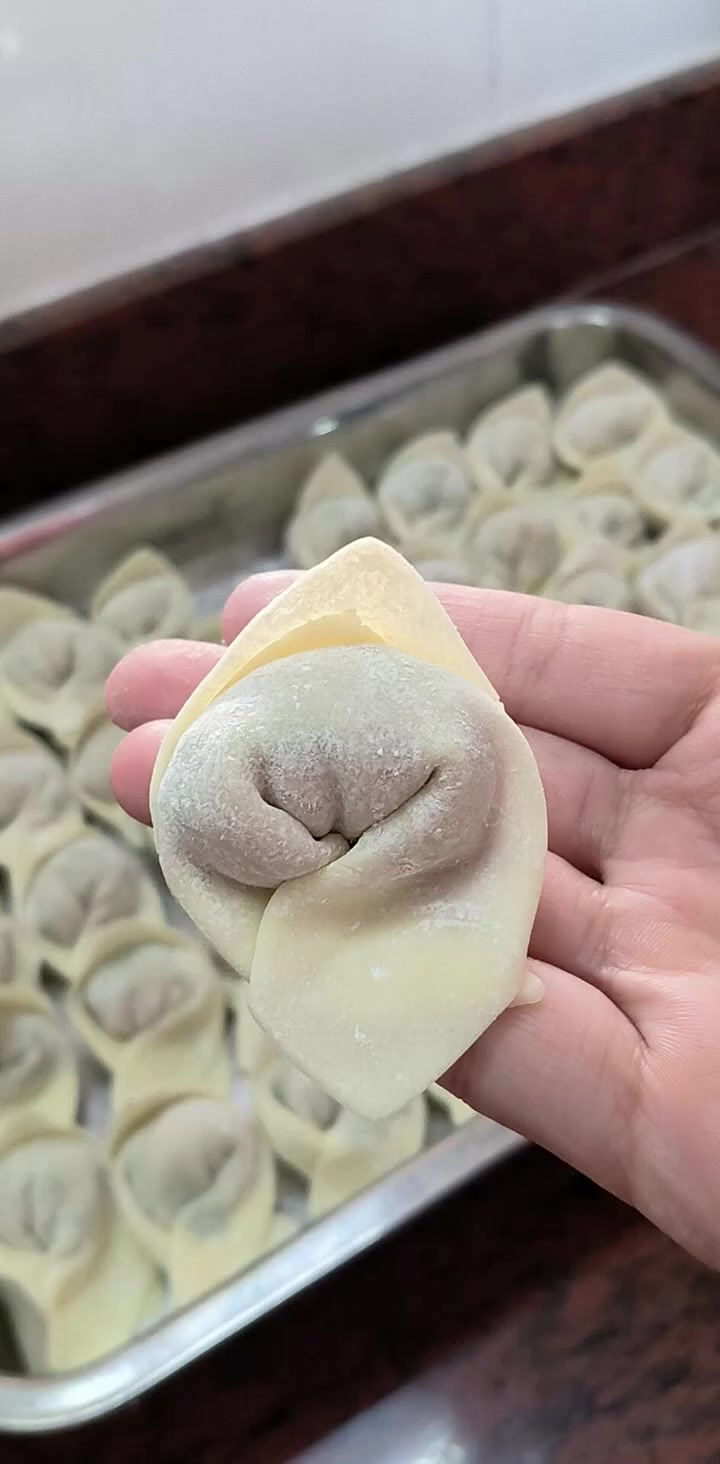 包方形皮饺子教程