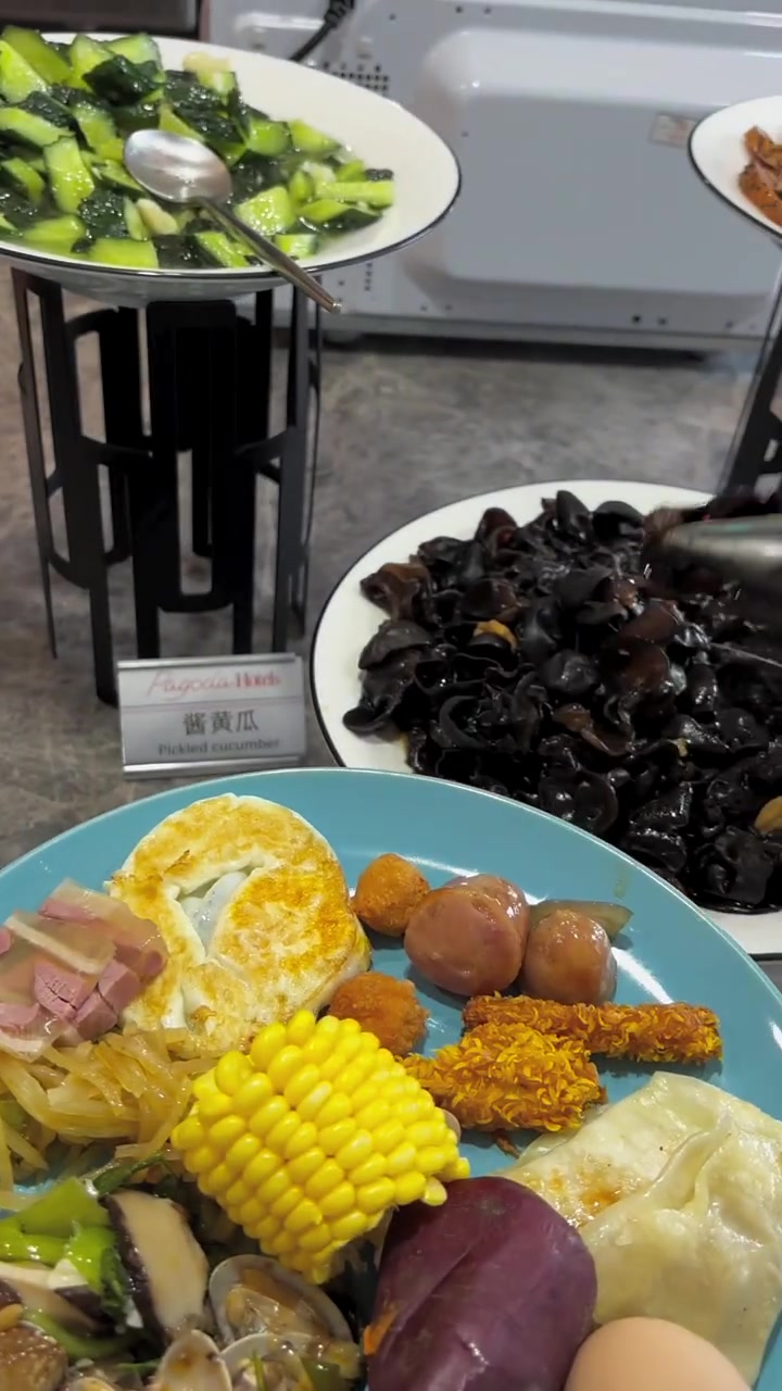 酒店自助早餐哪来啦